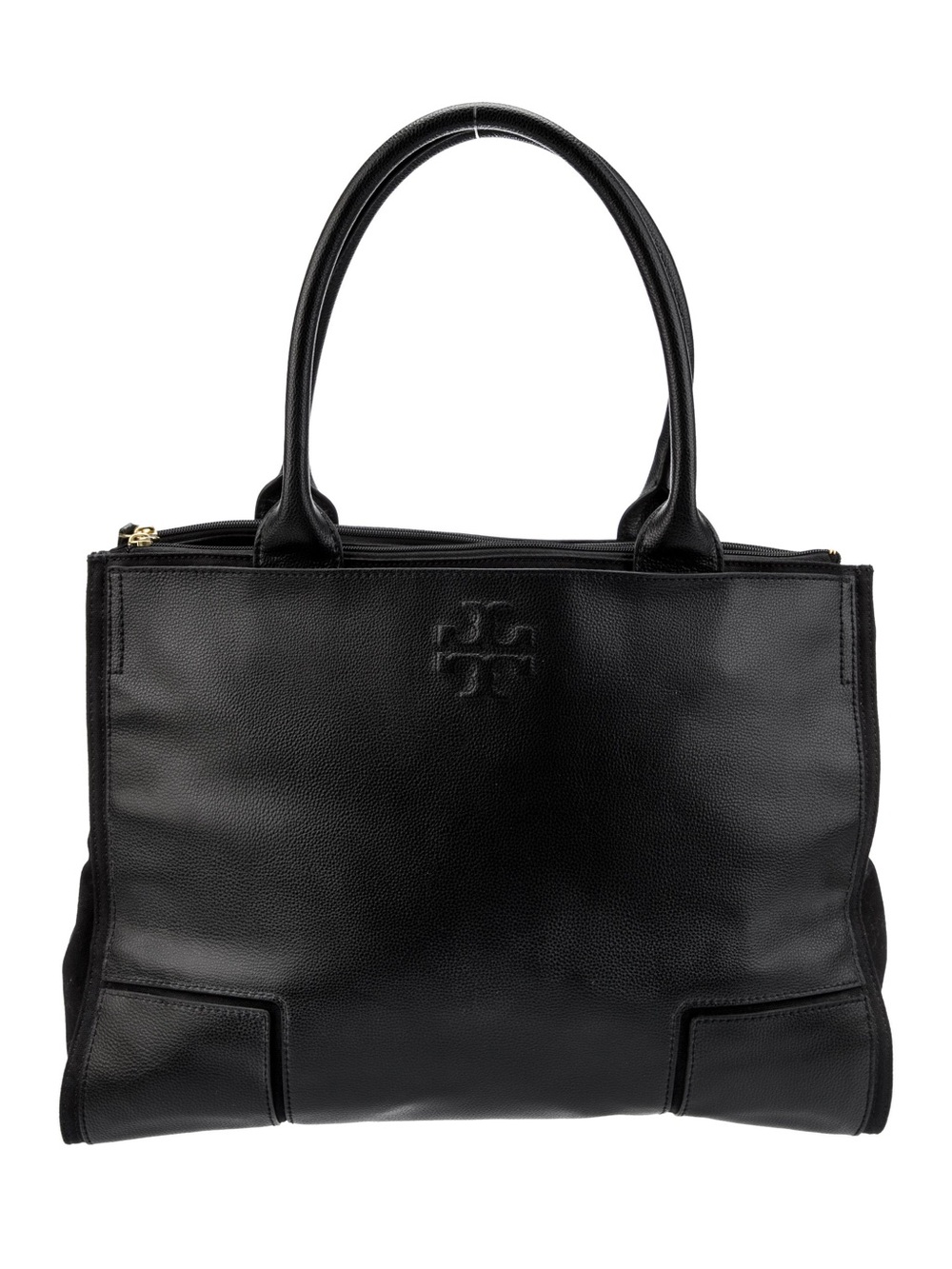 Tory Burch Black Pebbled Leather Tote